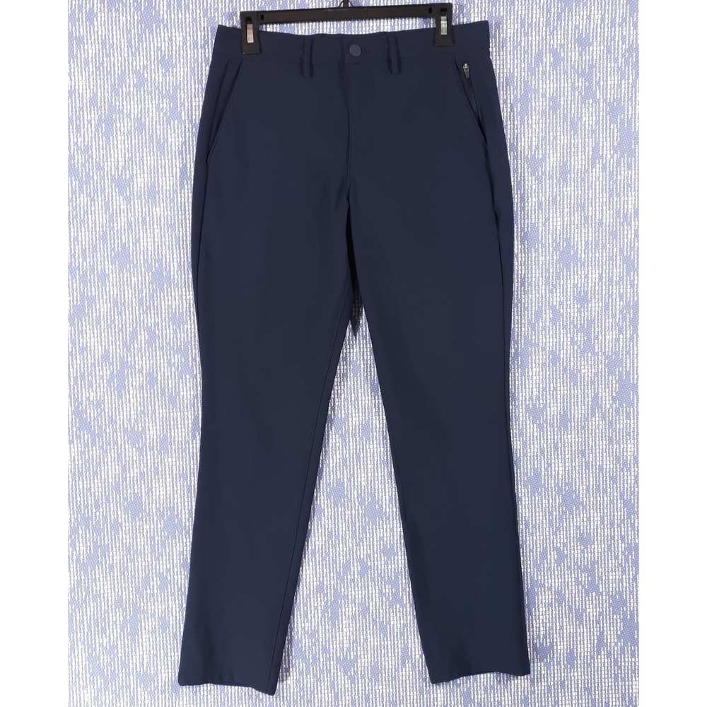 Gap Pants Mens 29 x 30 Slim Tapered Flat Front Chino Performance Navy Polyester‎